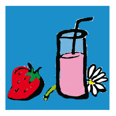 Werbeagentur K-Design: Illustrationen Illustration Milchshake Vignette