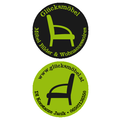 Werbeagentur K-Design: Visitenkarten Glücksmöbel