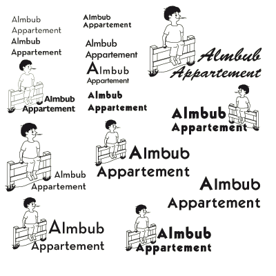 Werbeagentur K-Design: Logokonzeption Apartment Almbub