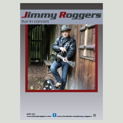Werbeagentur K-Design: Grafikdesign Plakate Plakat Jimmy Roggers solo