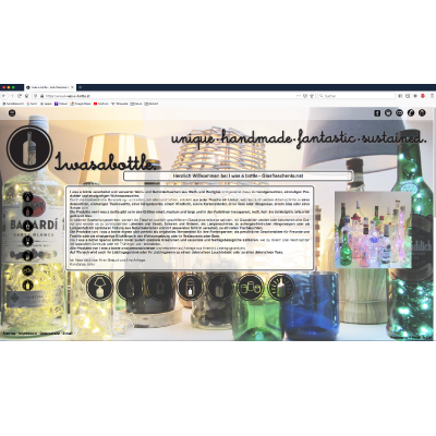 Werbeagentur K-Design: Webdesign und Homepage I was a bottle