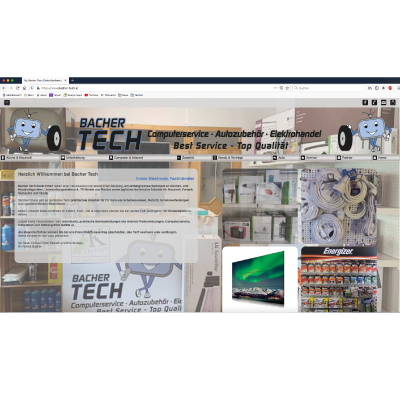 Werbeagentur K-Design: Webdesign und Homepage BacherTech