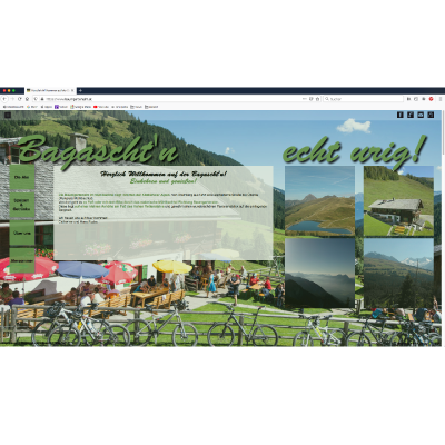 Werbeagentur K-Design: Webdesign und Homepage Baumgartenalm