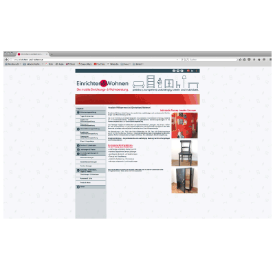 Werbeagentur K-Design: Webdesign Homepage Einrichten & Wohnen