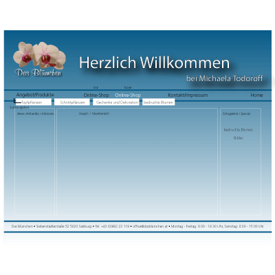 Werbeagentur K-Design: Webdesign Screendesign Das Blümchen